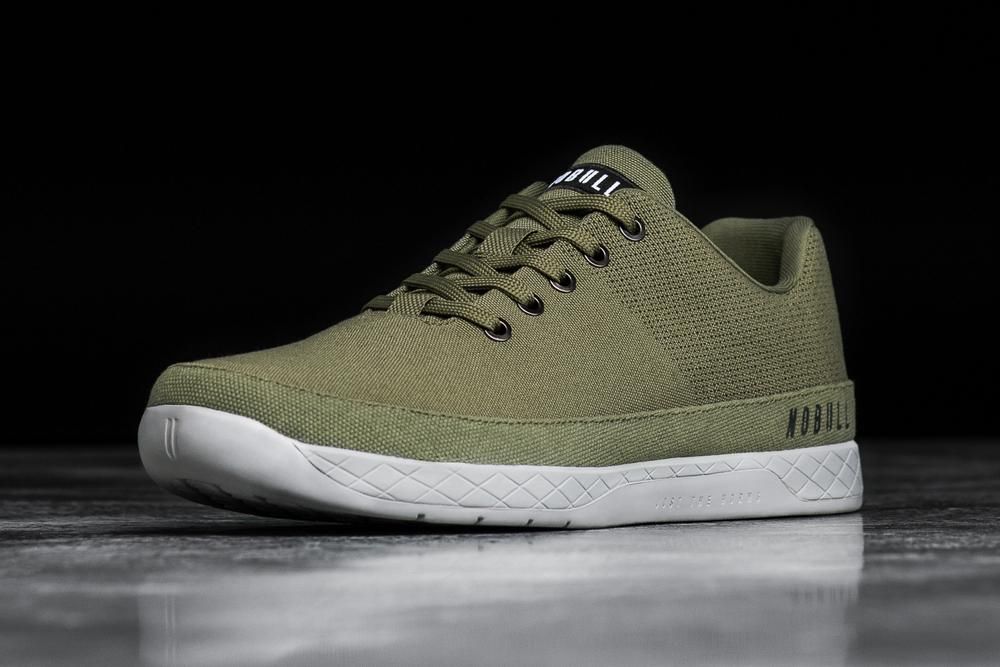 Trainers NOBULL Femme Vert - Chaussures NOBULL Moss Canvas,France (8943-JVSQZ)